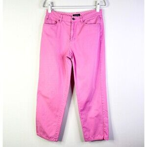 Jones New York Signature Pants Women 4 Pink 5 Pocket Jeans Cotton Preppy Y2K